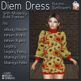 ~TL~ Autumn Sunflowers Diem Dress