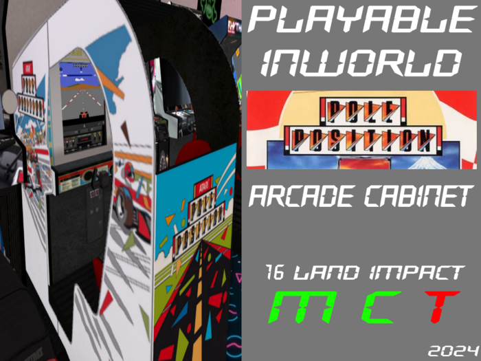 Playable Arcade Cabinet - Pole Position