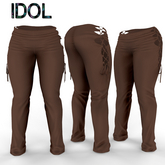 Brown Ribbon Pants