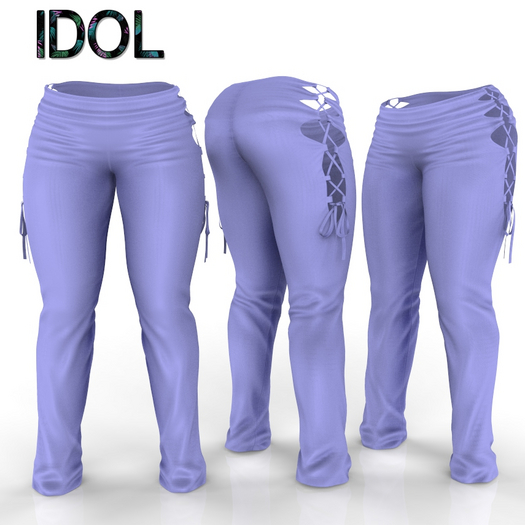 Lilac Ribbon Pants