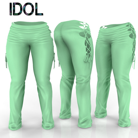 Mint Ribbon Pants