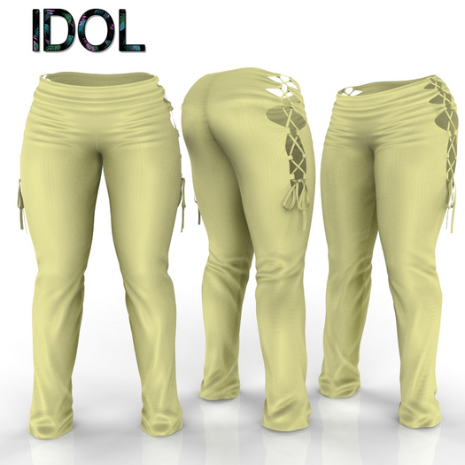 Yellow Ribbon Pants
