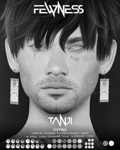 Fewness - Tanji Earrings - DEMO