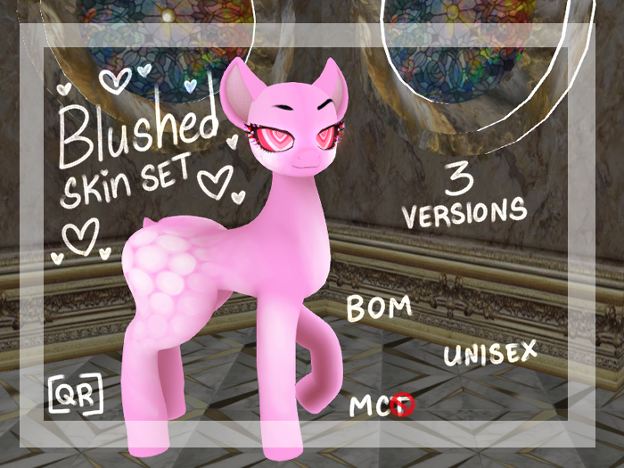 [QR] Open Pony Blushed Skin Set