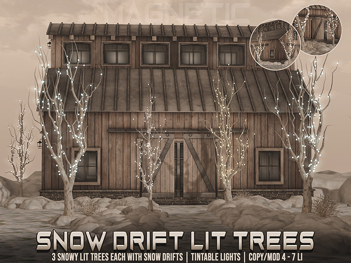 Magnetic - Snow Drift Lit Trees