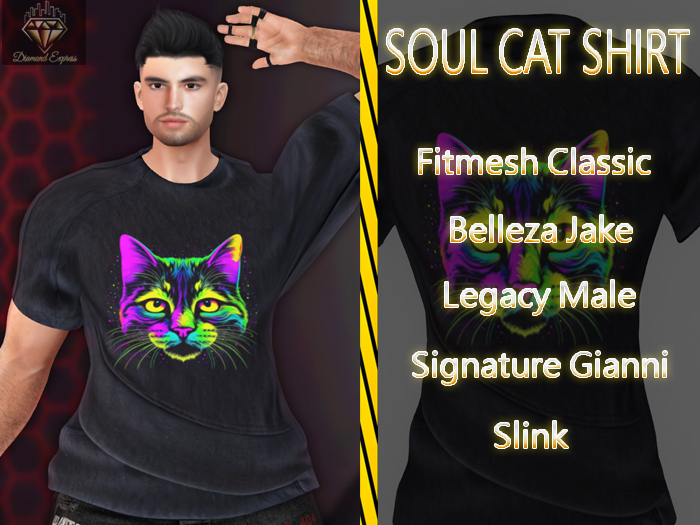 {DE} Soul Cat Shirt (males)