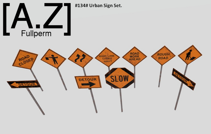#134# Urban Sign Set #