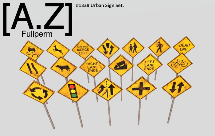 #133# Urban Sign Set #