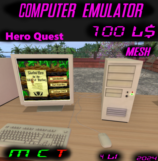Playable Vintage Computer Emulator - Hero Quest