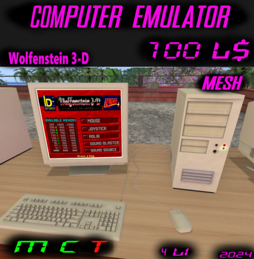 Playable Vintage Computer Emulator - Wolfenstein 3-D