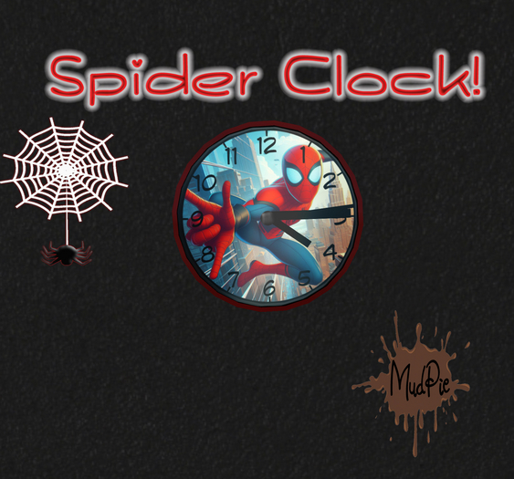 .:MudPie:. Spider Clock 
