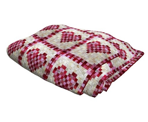 Valentine's Day Folded Quilt