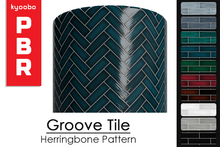 Groove Tile - Herringbone PBR Material [FULL PERM]