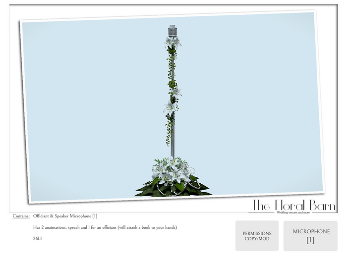 Officiant & Speaker Microphone [1]