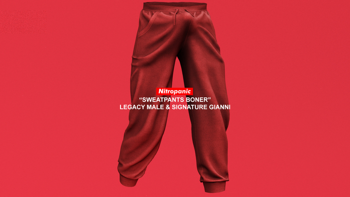 Nitropanic_Sweatpants Bonr RED (ADD)