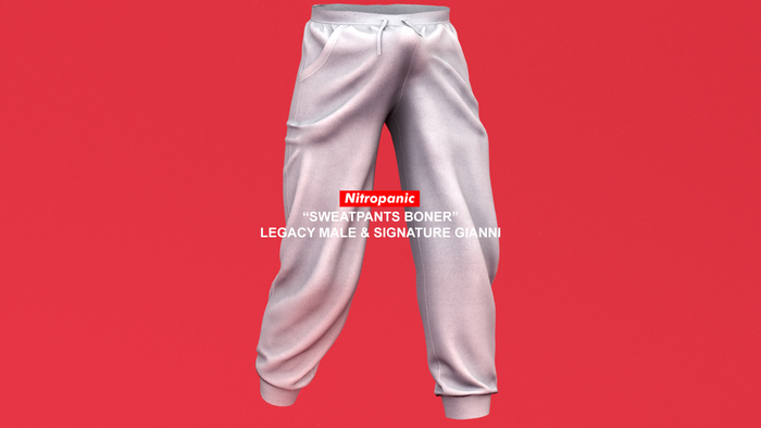 Nitropanic_Sweatpants Bonr WHITE (ADD)