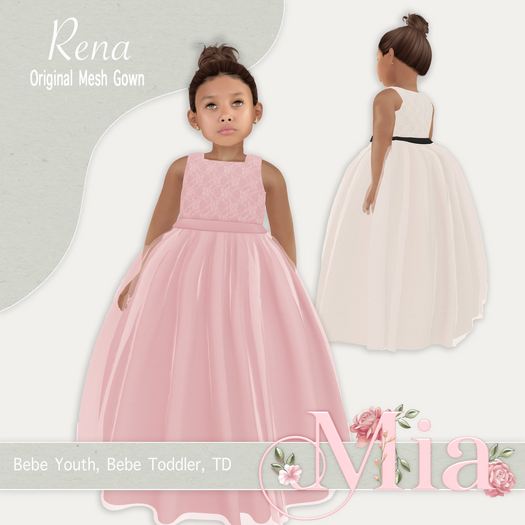 Mia Bebe TODDLER/YOUTH & TD Rena Gown - Fatpack [Add]