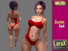 C.CHANTAL Swimsuit #1 RED [ Maitreya LaraX / Lara X ]