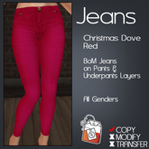 ~TL~ Christmas Dove Red BoM Skinny Jeans
