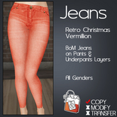 ~TL~ Retro Christmas Vermillion BoM Skinny Jeans