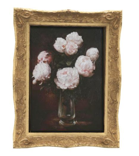 Antique Oil Painting - Roses