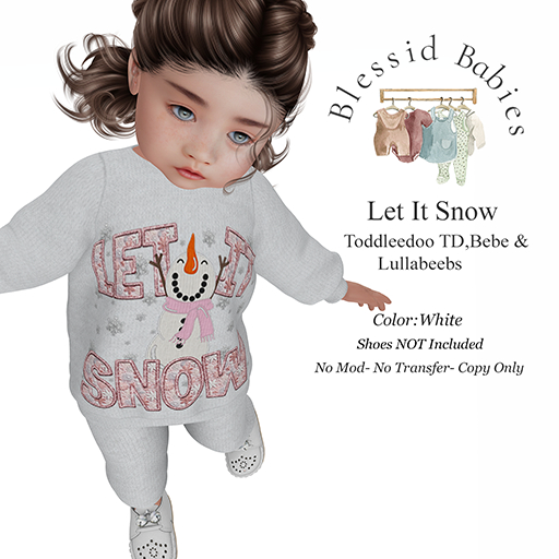 BlessidBabies Let it snow  WHITE (ADD)