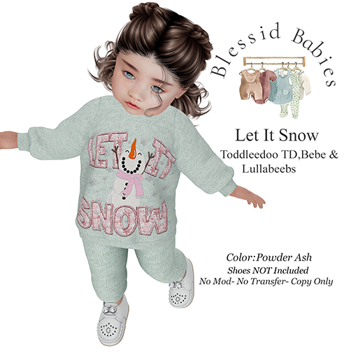 BlessidBabies Let it Snow  POWDER ASH (ADD)