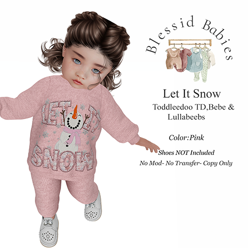 BlessidBabies Let it Snow  PINK (ADD)