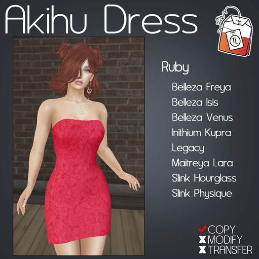 ~TL~ Akihu Dress Ruby