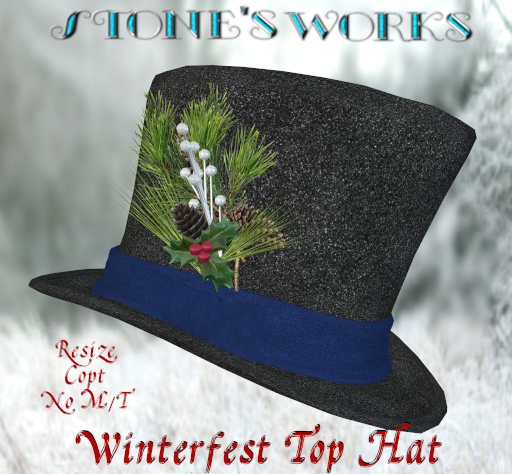 WinterFest Top Hat B Stone's Works