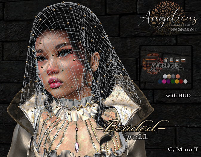 :AngelicUs: Beaded veil 