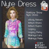 ~TL~ Nyte Dress Rainbow Snow