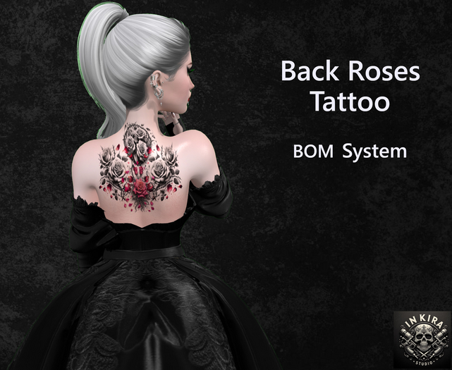 Back Roses Tattoo - InKira Studio