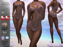 "GCD" Ziva Lace Bodysuit Pink