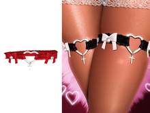 YALLA ~ Babygoth Garter [RED]