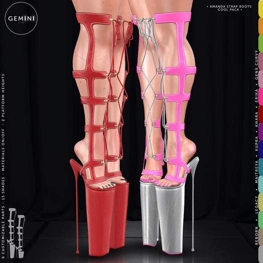 Gemini -Amanda Strap Boots- COOL PACK (Add me)