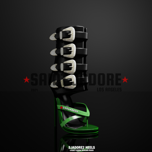 [SAINT JADORE] SJADORE2 Heel - Green