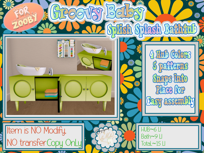 [byMela]~ADD~Groovy Baby Splish Splash Bathtub