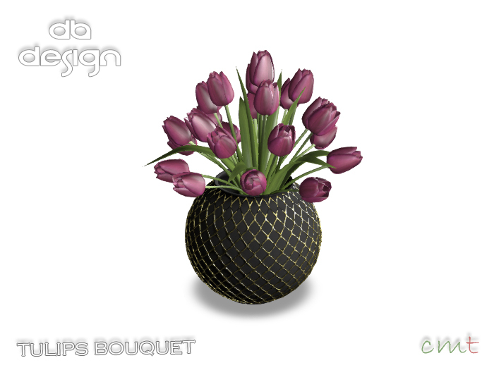 ::db:: Tulips Bouquet in Water - Purple