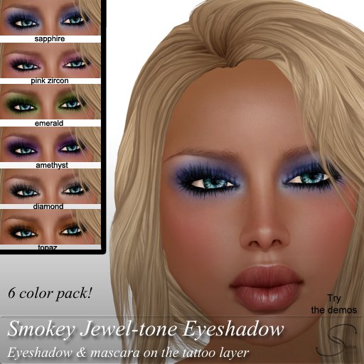[Stellar] Smokey Jewel-tone Eyeshadow 6 pack DEMO