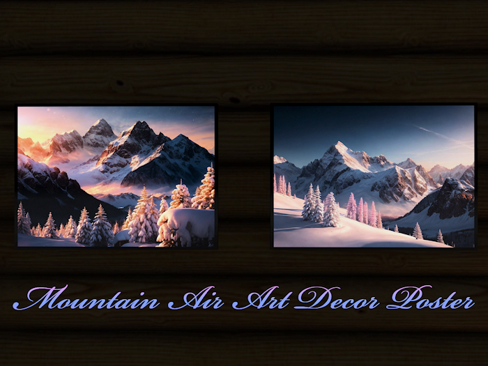 Mountain Air Art Decor Poster Wall Art-Full perm textures