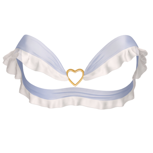 moxxi // Mimi Top - Babyblue/White