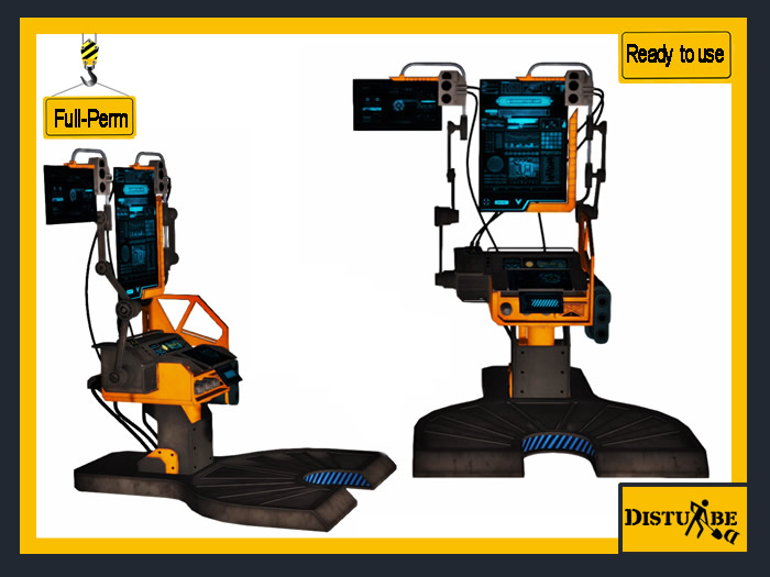 Second Life Marketplace - ::DisturbeD:: Sci-Fi Console Computer Panel ...