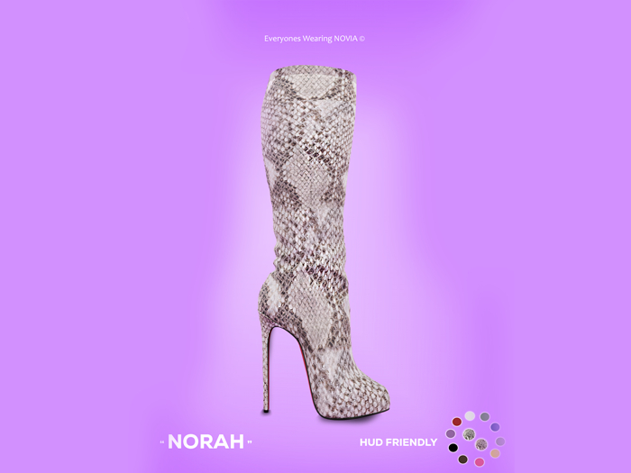 nOVIA >Norah Snake Boot [PURPLE]