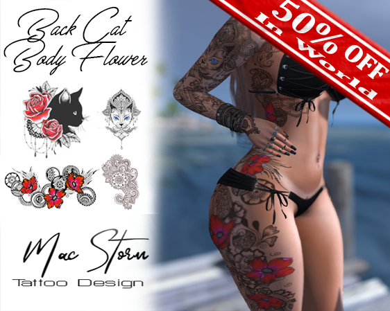 Black Cat Body Flower