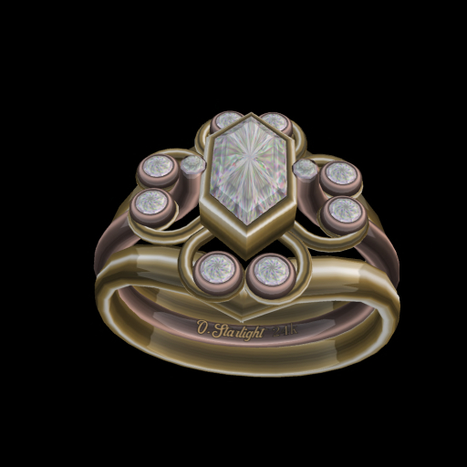 Ladies Diamond Clover Dinner Ring {OS} - R