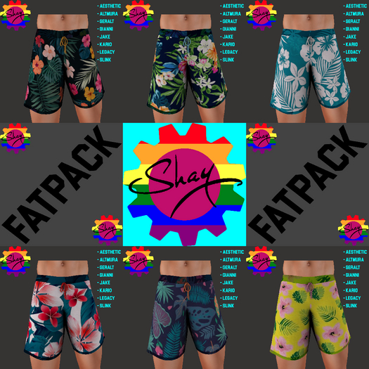 Print Beach Shorts Fatpack