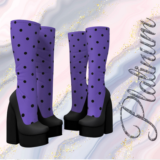 Purple Calvin Boots REBORN