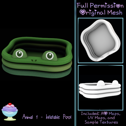 [Sherbert] Full Perm Animal 1 - Inflatable Pool (ADD)