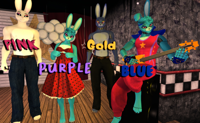 Glamrock Bunny Makeups